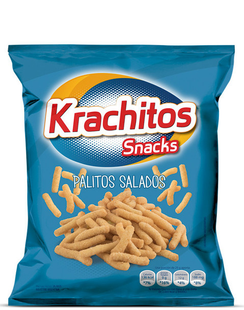 Krachitos Palitos Salados Super Bag, 500 g / 28.2 oz bag