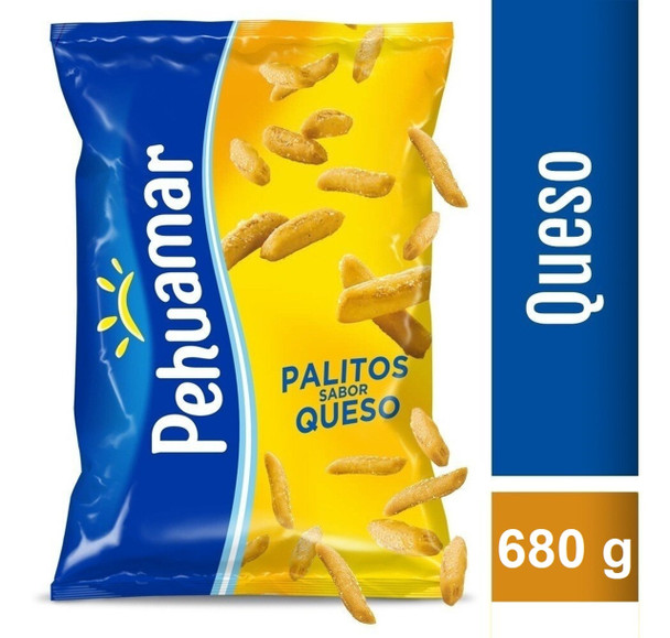 Pehuamar Palitos Salados Sabor Queso Cheese Flavor Party Bag, 680 g / 23.98 oz bag