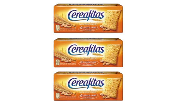 Cerealitas Wholegrain Crackers Galletitas, 207 g / 7.30 oz (pack of 3)