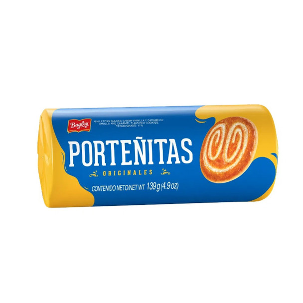 Porteñitas Originales Palmeritas Cookies with Sprinkled Sugar, 139 g / 4.9 oz (pack of 3)