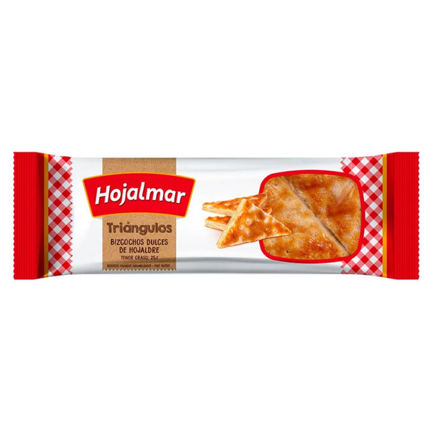 Hojalmar Triángulos Bizcochos Dulces de Hojaldre Sugar Sprinkled Triangle Cookies Puff Pastry Biscuits, 250 g / 8.81 oz (pack of 3)