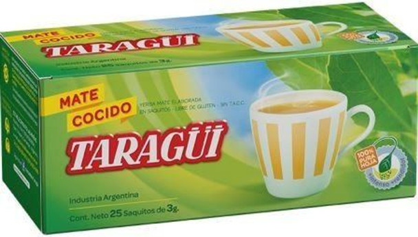 Taragüi Mate Cocido - Ready to Brew Yerba Mate Bags (box of 25 bags)