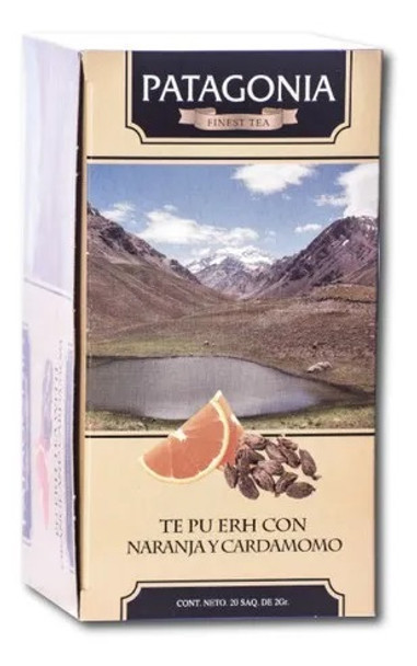 Patagonia Finest Tea Pu-Erh Tea with Orange & Cardamom (box of 20 bags)