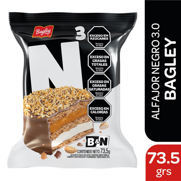 Alfajor BAGLEY Chocolate 73.5 Gr X 1 Uni