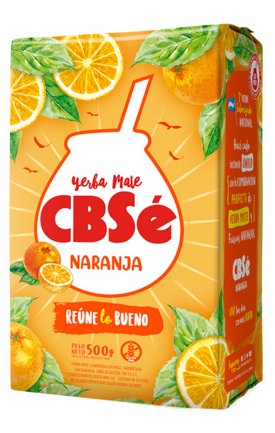 CBSé Yerba Mate Naranja Orange, 500 g / 1.1 lb