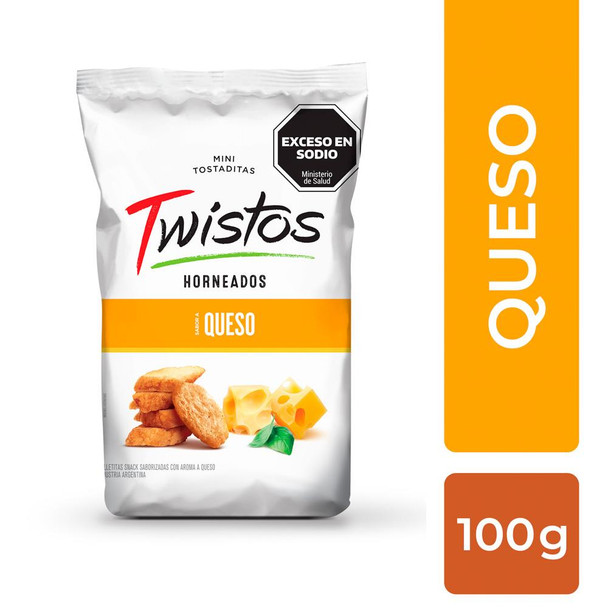 Mini Tostadas De Queso TWISTOS  (1 x 100g)