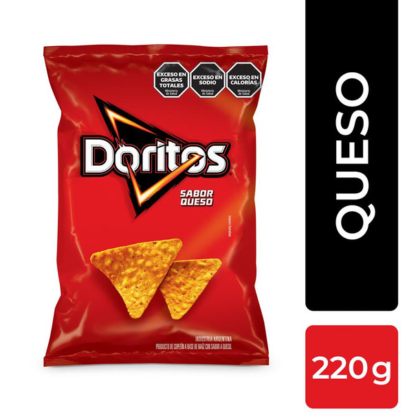 Nachos Sabor A Queso DORITOS x 220g