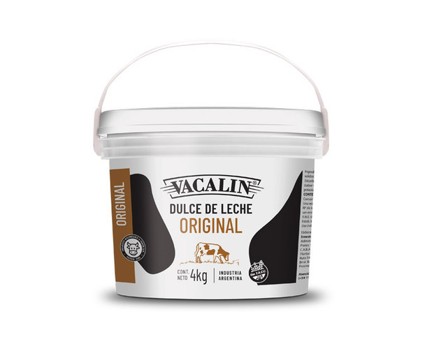 Vacalin Dulce de Leche Classic Creamy Milk Confiture, 4 kg / 8.8 lb plastic bin