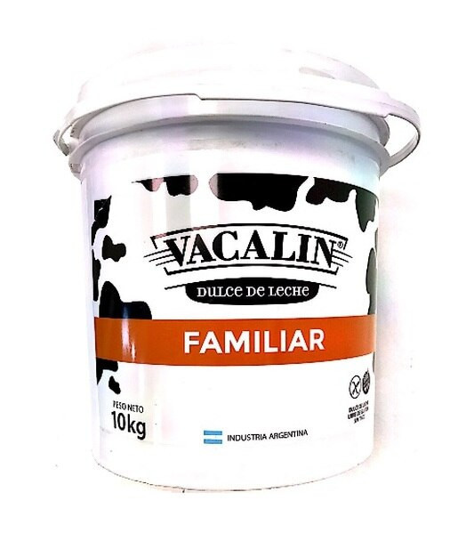 Vacalin Dulce de Leche Classic Creamy Milk Confiture, 10 kg / 22 lb plastic bin (4 plastic bins)