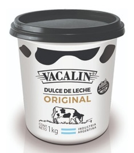 Vacalin Dulce de Leche Classic Creamy Milk Confiture Wholesale Bulk Box, 1 kg / 35.3 oz ea (box of 6 count)