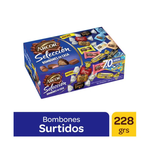Bombones surtido selección caja Arcor  (box of 228g)