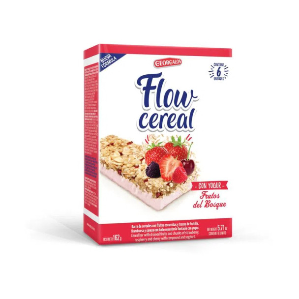 Barra de cereal Georgalos yoghurt flow caja x 6 uni
