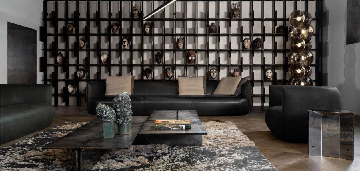 Henge Leather Sofa and Chair