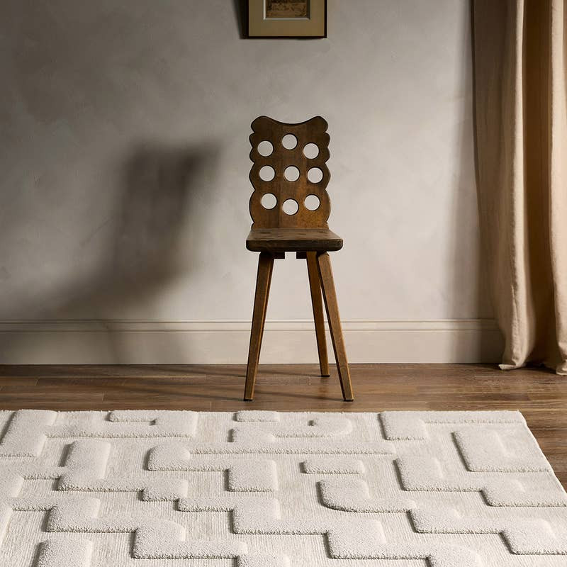 Petros Area Rug - Sand/White