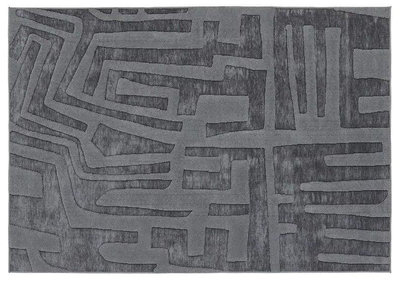 Petros Area Rug - Steel/Charcoal