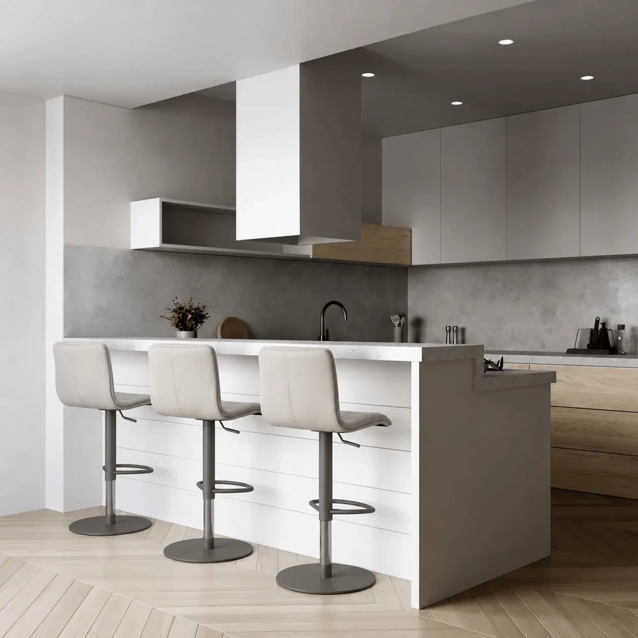 Toro Bar Stool - Titanium