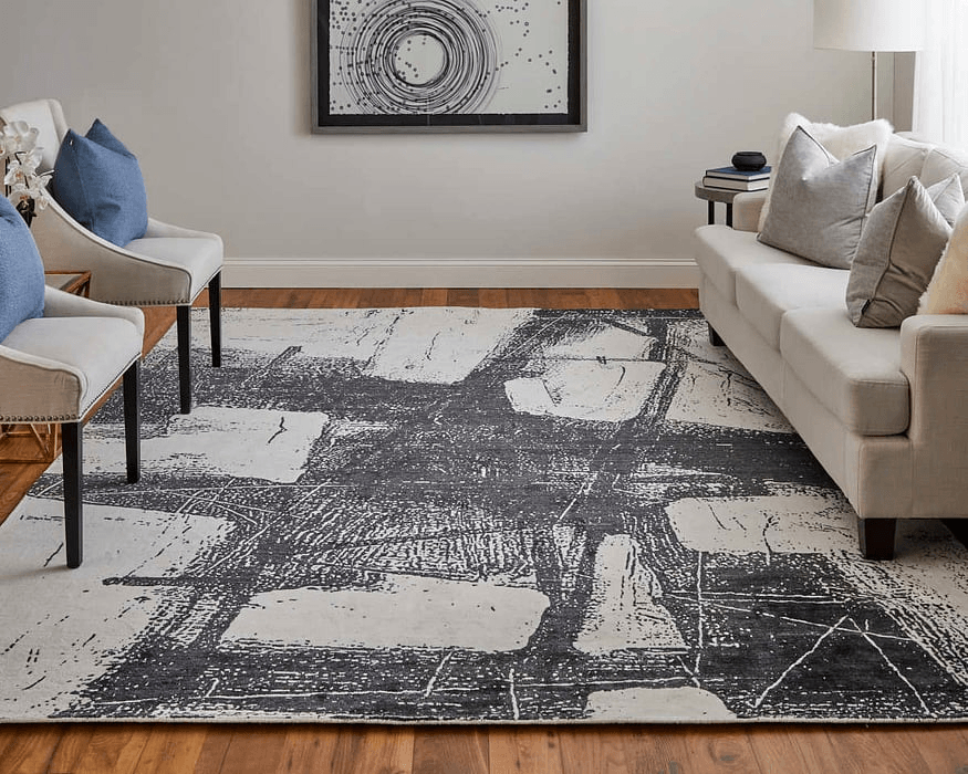 Coda Area Rug - Black/White (9' x 12')