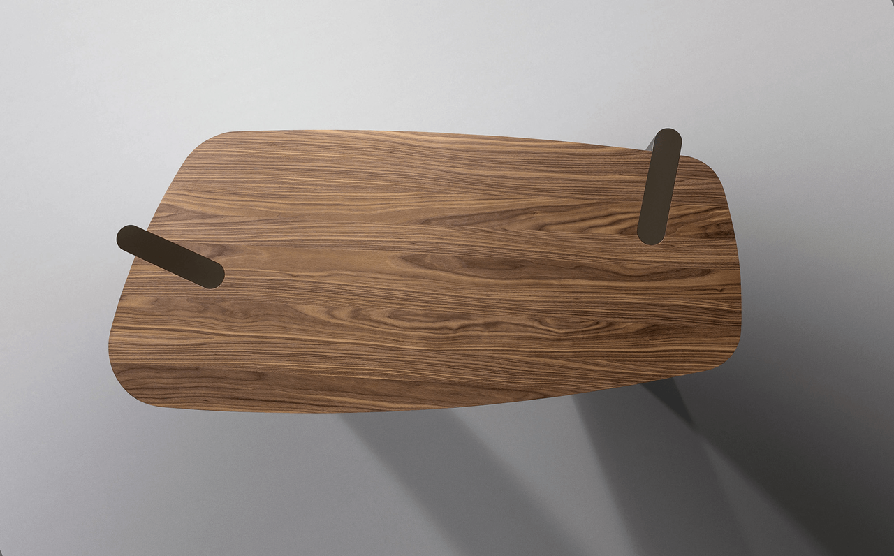 WALNUT - Shown here in the Canaletto Walnut top