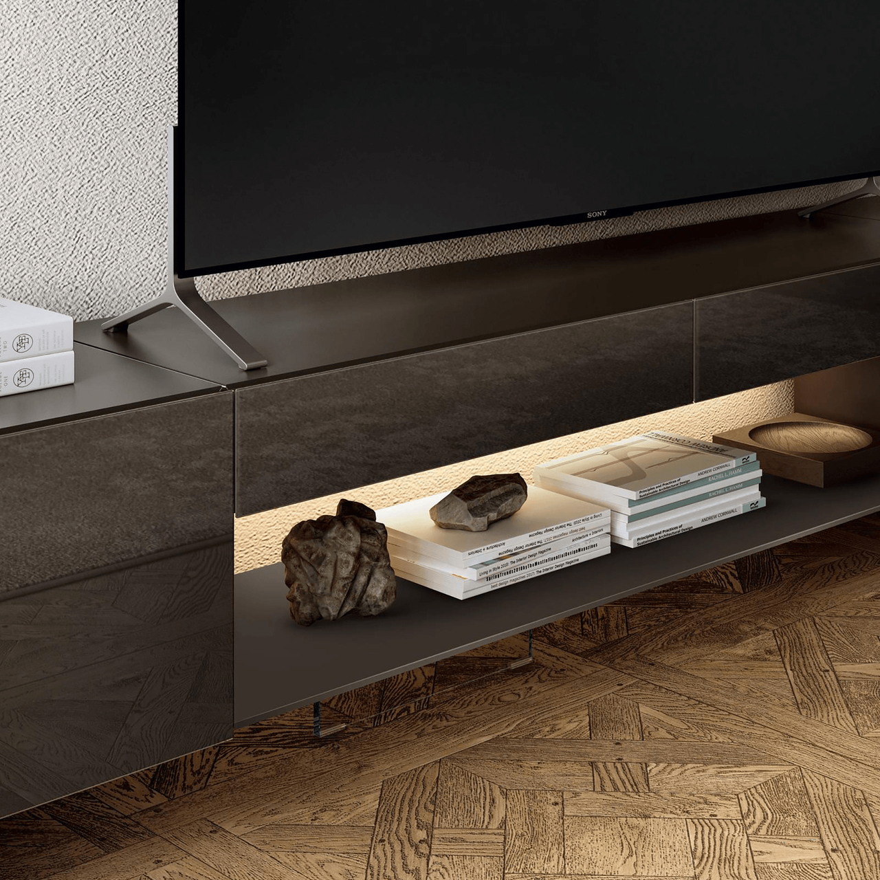 36e8 TV Unit - Chestnut