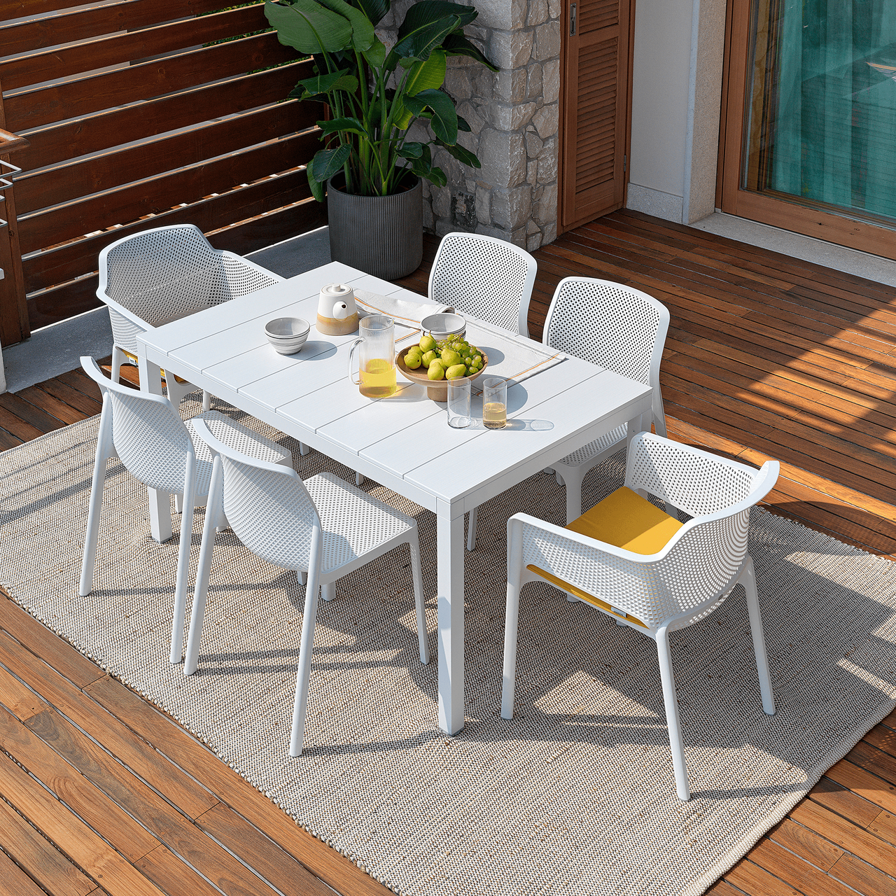 WHITE/PLAIN - Shown here in cushion option available by Special Order