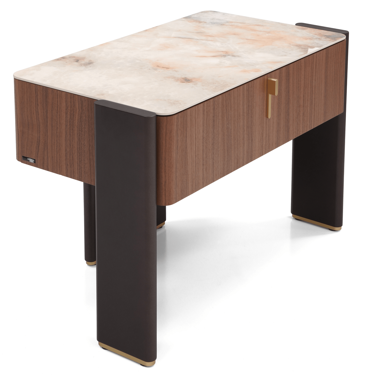 Julian Large 1 Drawer Nightstand - Walnut