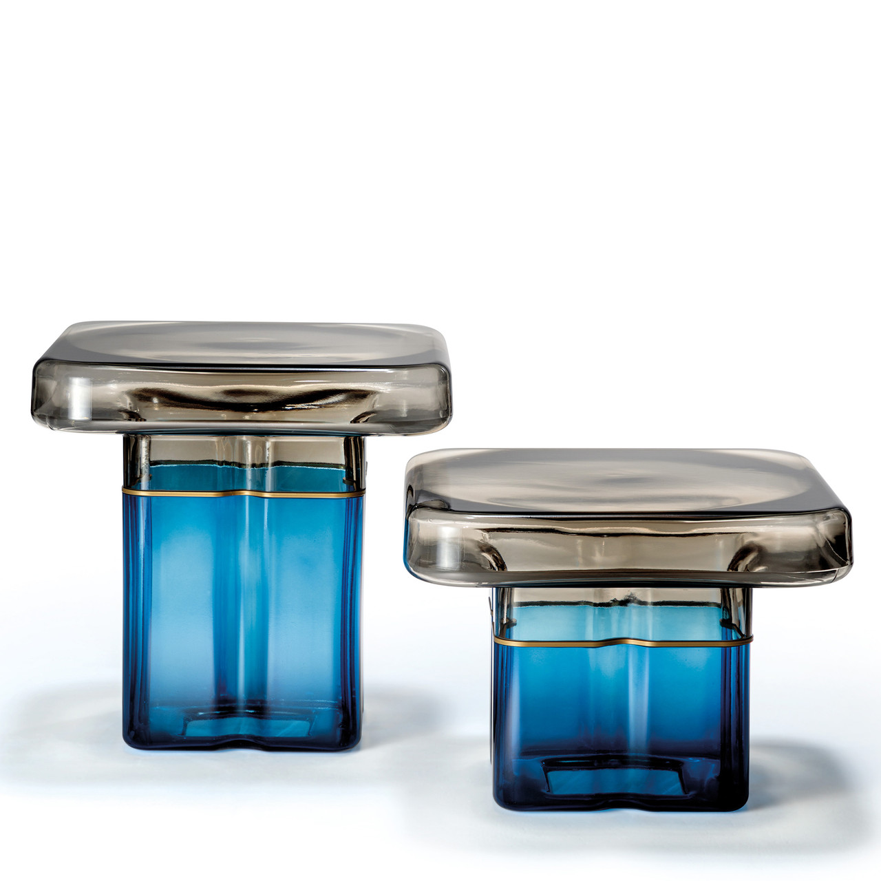 BLUE/TABACCO 13.75" H || BLUE/TABACCO || 18.5" H