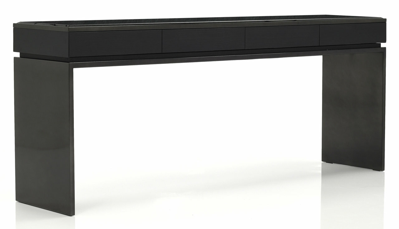 Black & More Console Table w/ Drawers - Cantoni