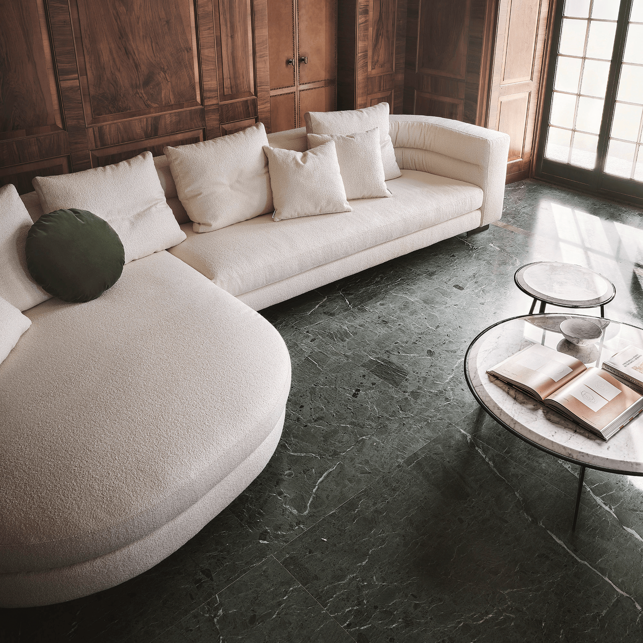 Ariano Sectional - Cream Fabric