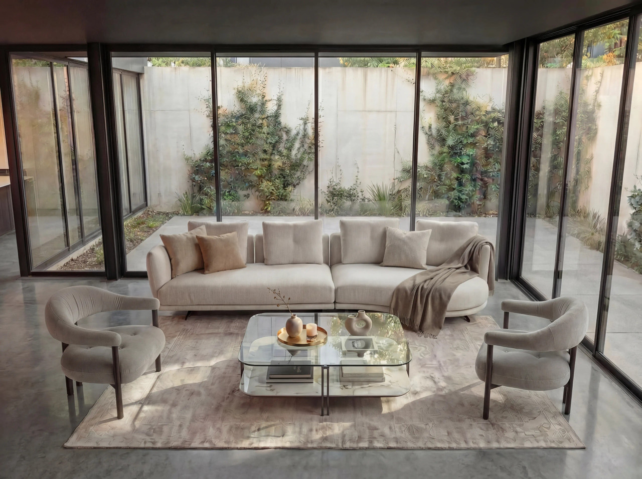 DOVE GREY FABRIC - Shown here in the Dove Grey fabric option