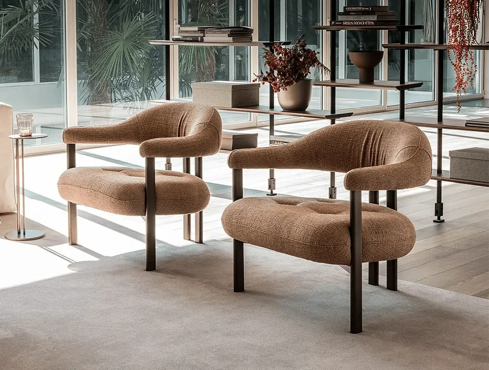 MOCHA FABRIC - Shown here in the Mocha woven fabric option