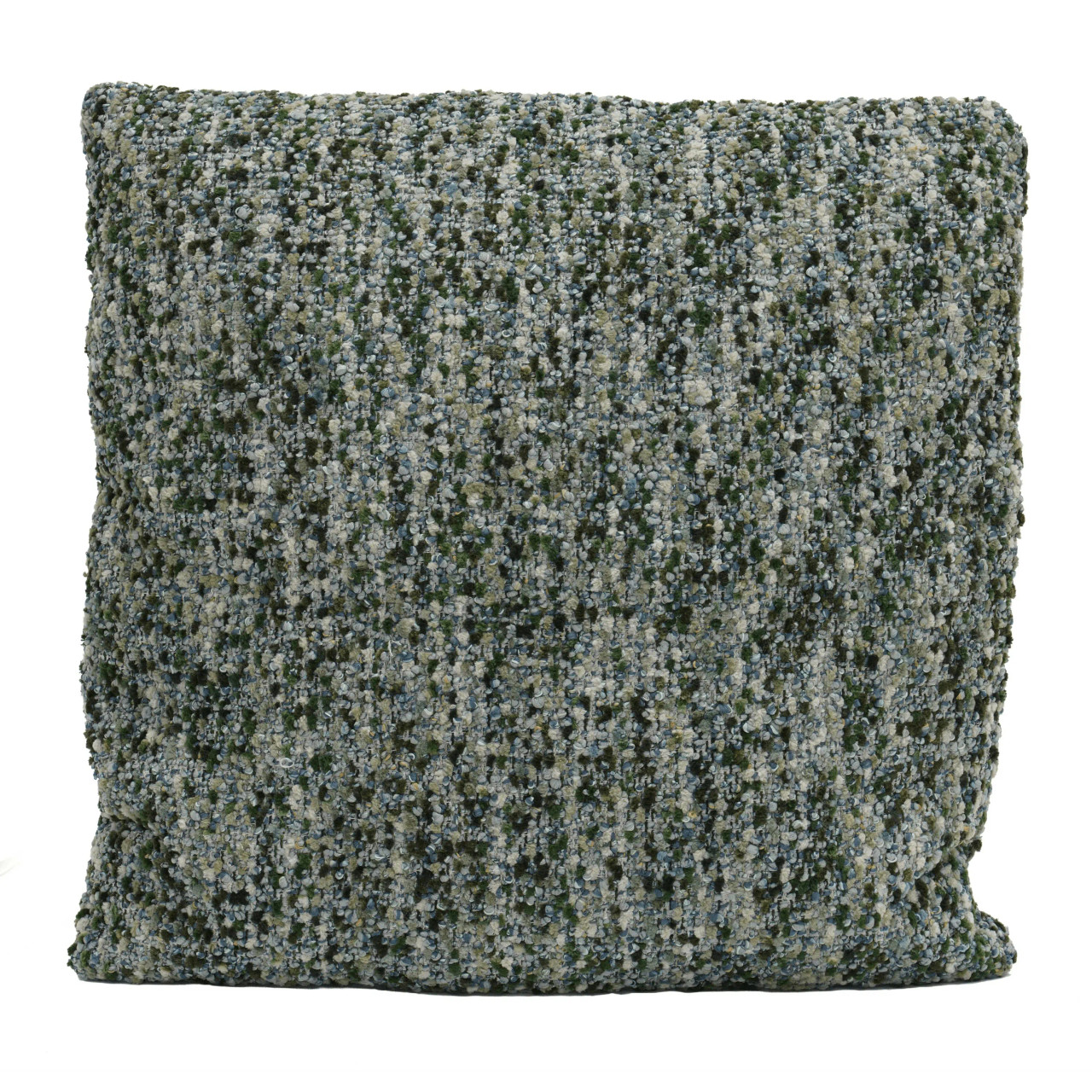 New Mood Throw Pillow - Green Boucle