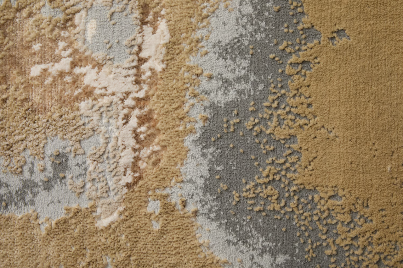 Aura Area Rug - Gold/Grey (12' x 15')