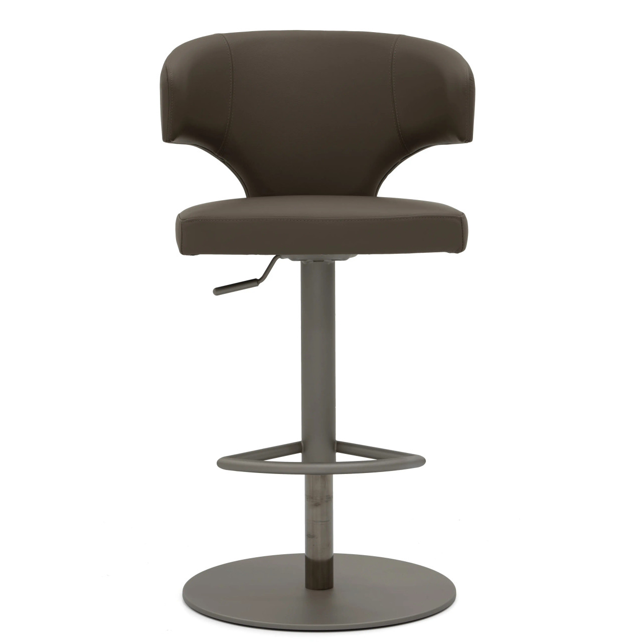Wing Bar Stool - Titanium/Round