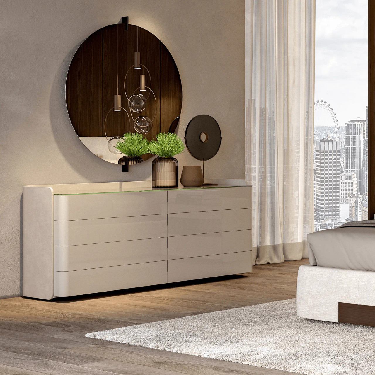 TAUPE GLASS - Shown here in the Taupe Glass top option