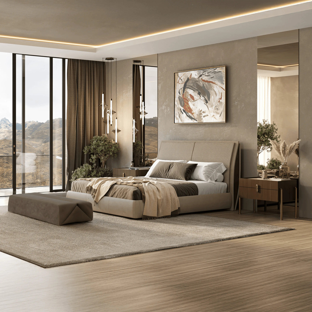 Stay Upholstered Bench