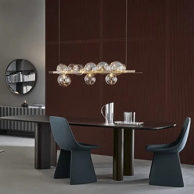 Geometric Wood Dining Table