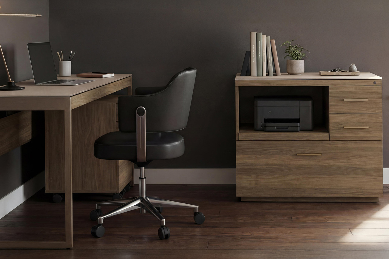 NEO WALNUT/BRONZE - Shown here in the Neo Walnut option