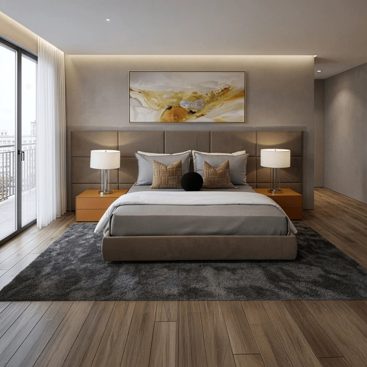 Beta Up Wall Panel King Bed