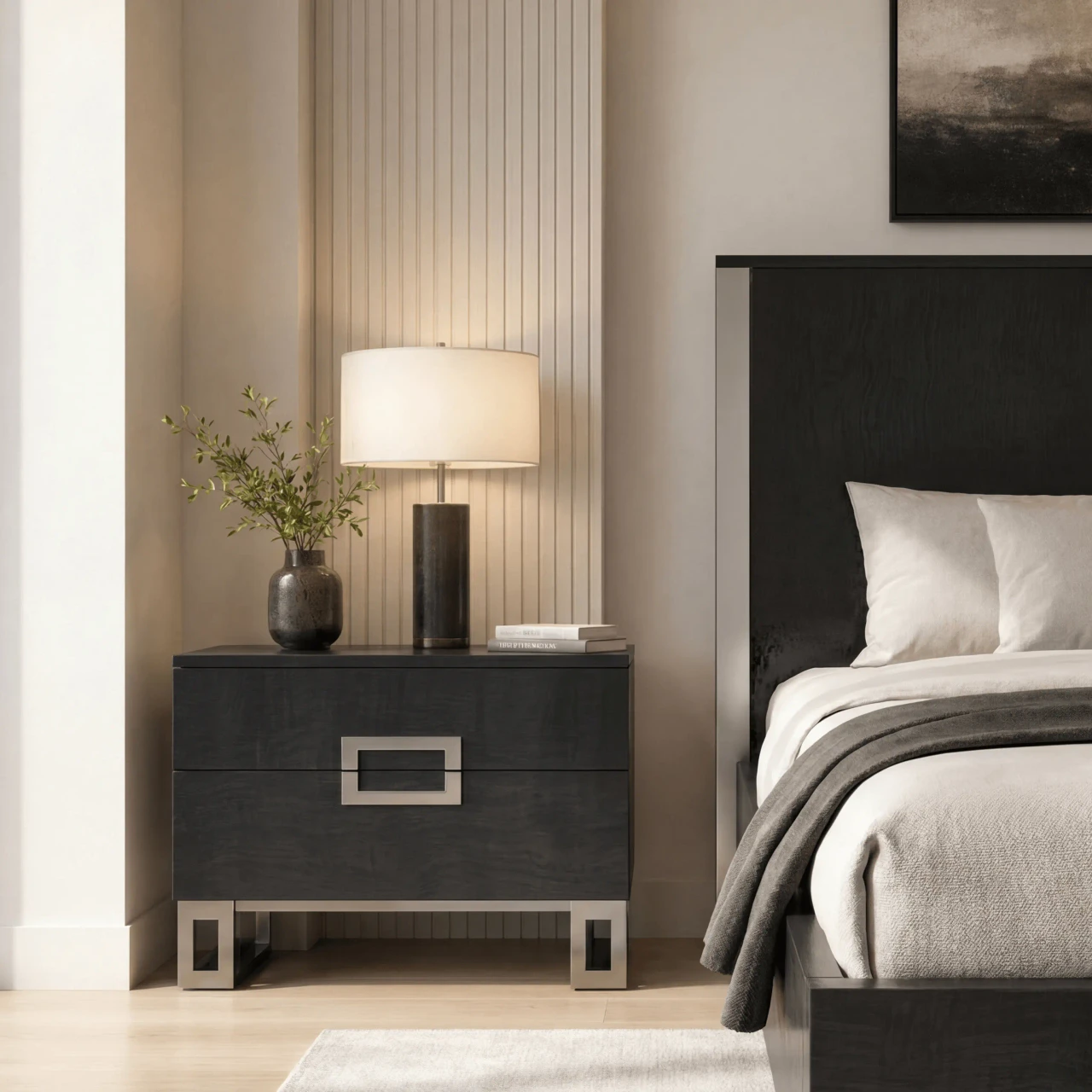 Moderna 2-Drawer Nightstand