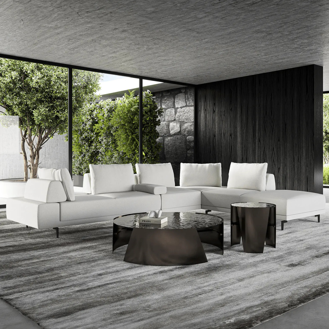 Sway Hammered Side Table