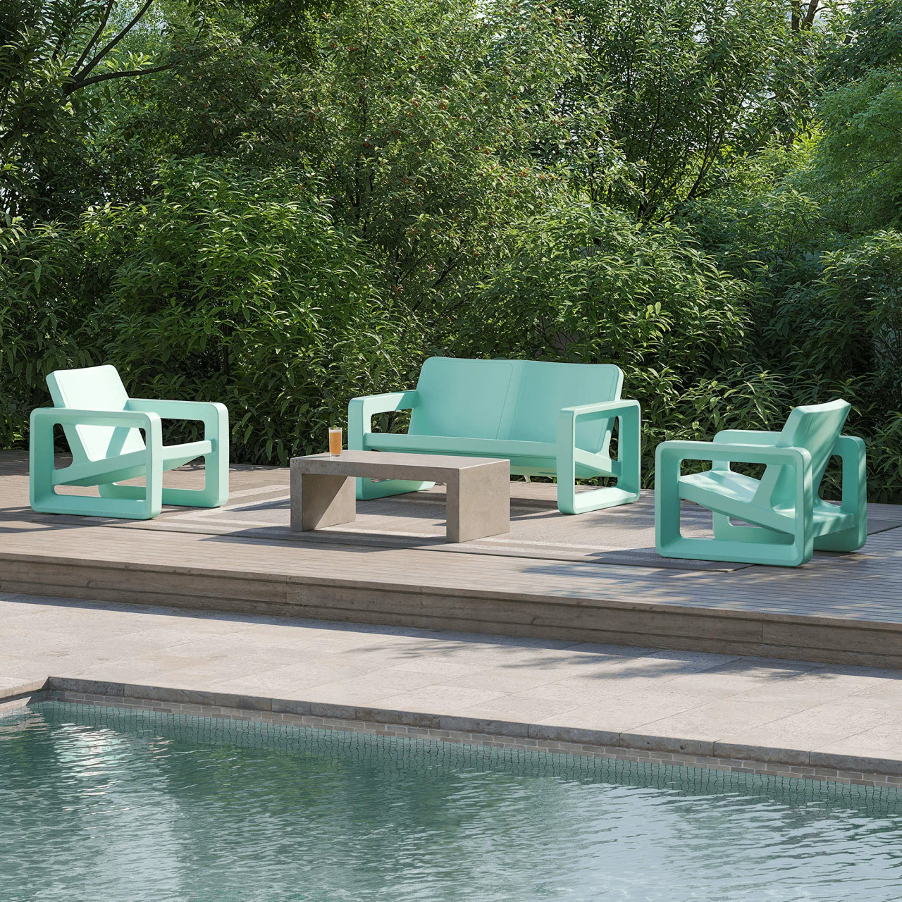 SEAFOAM GREEN - Shown here in the Seafoam Green  option