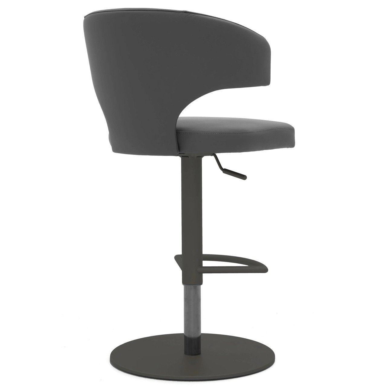 Wing Bar Stool - Round/Charcoal