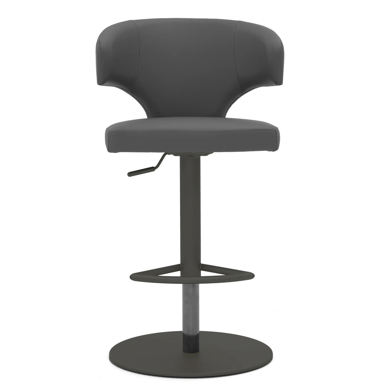 Wing Bar Stool - Round/Charcoal