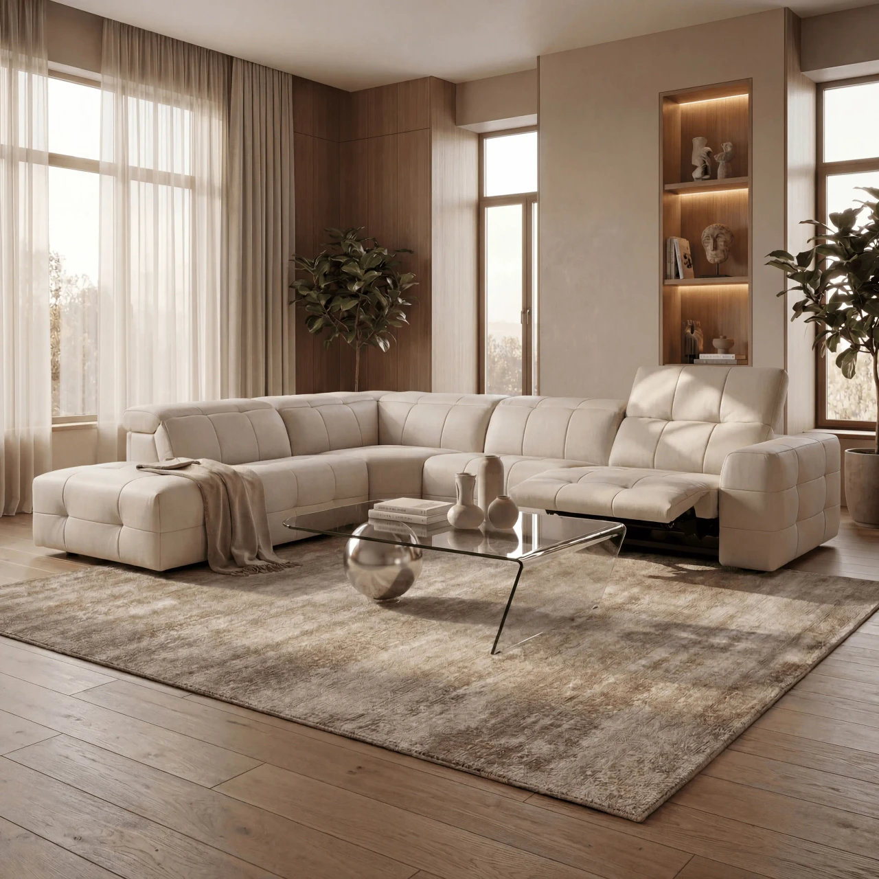 LIGHT TAUPE || LEFT - Shown here of the Light Taupe with Left configuration