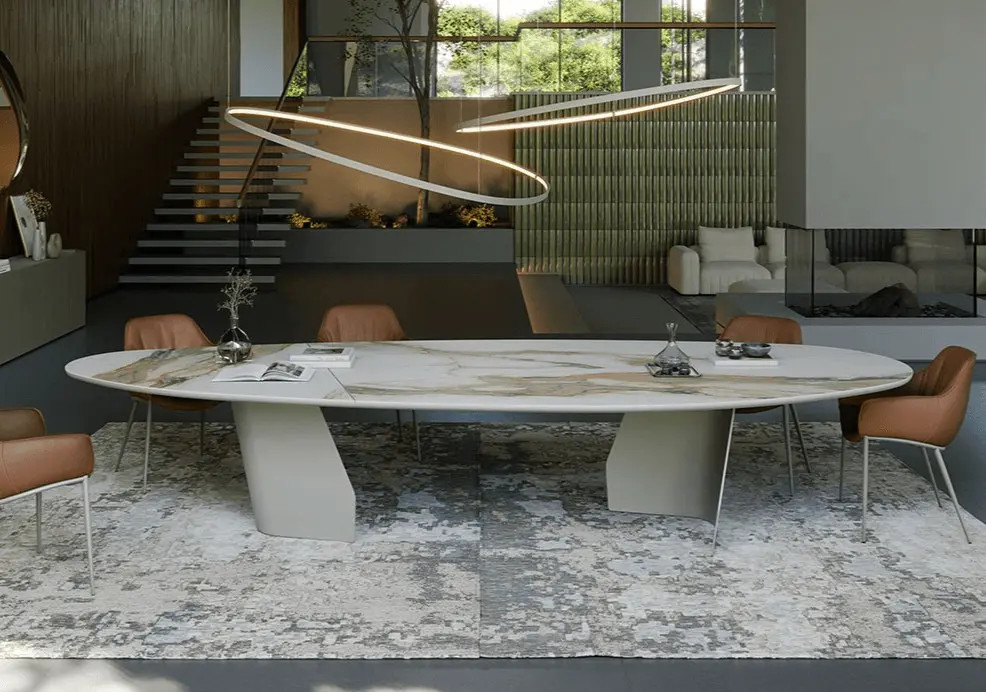 Senator Keramik Magnum Table - 157.5 In