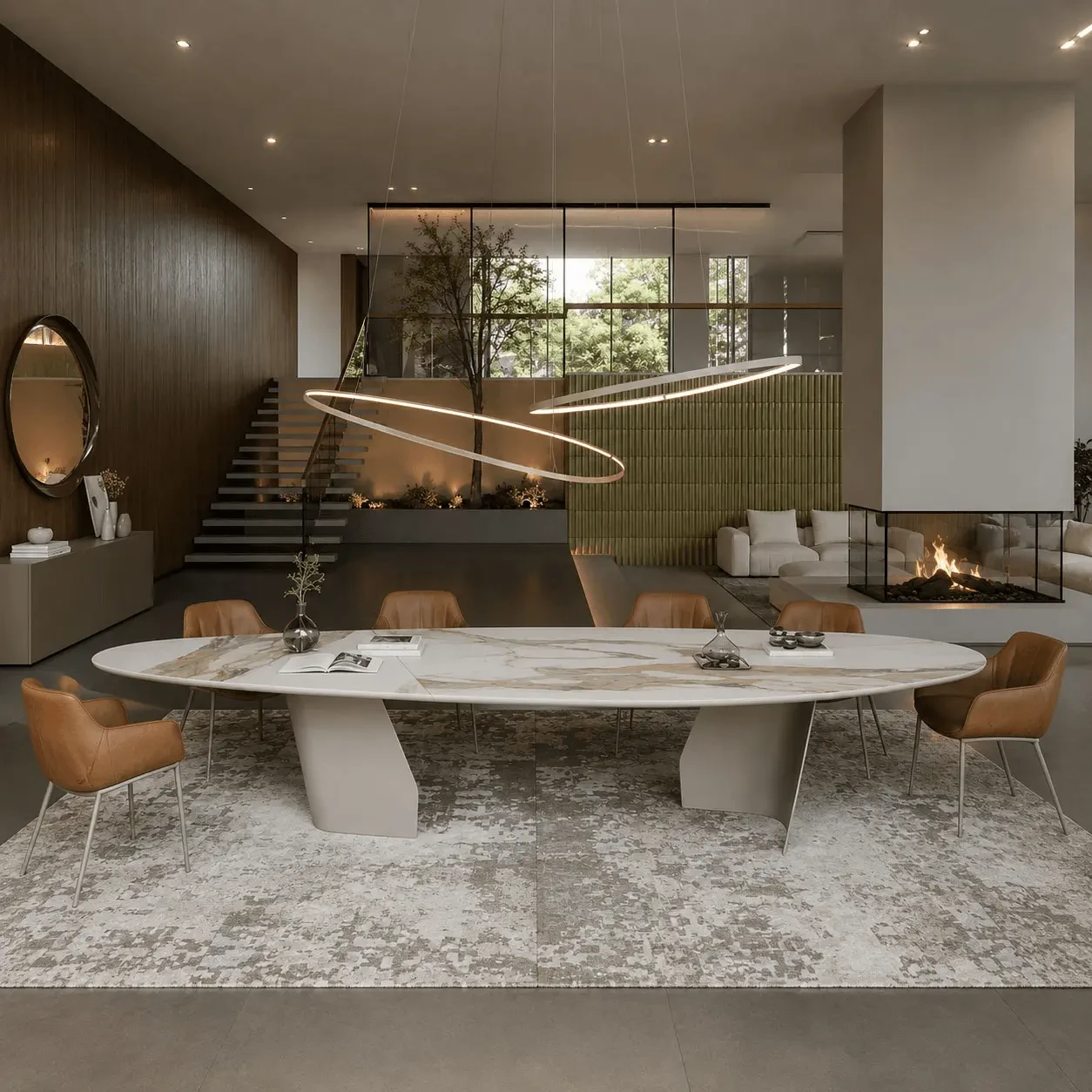 Senator Keramik Magnum Table - 157.5 In