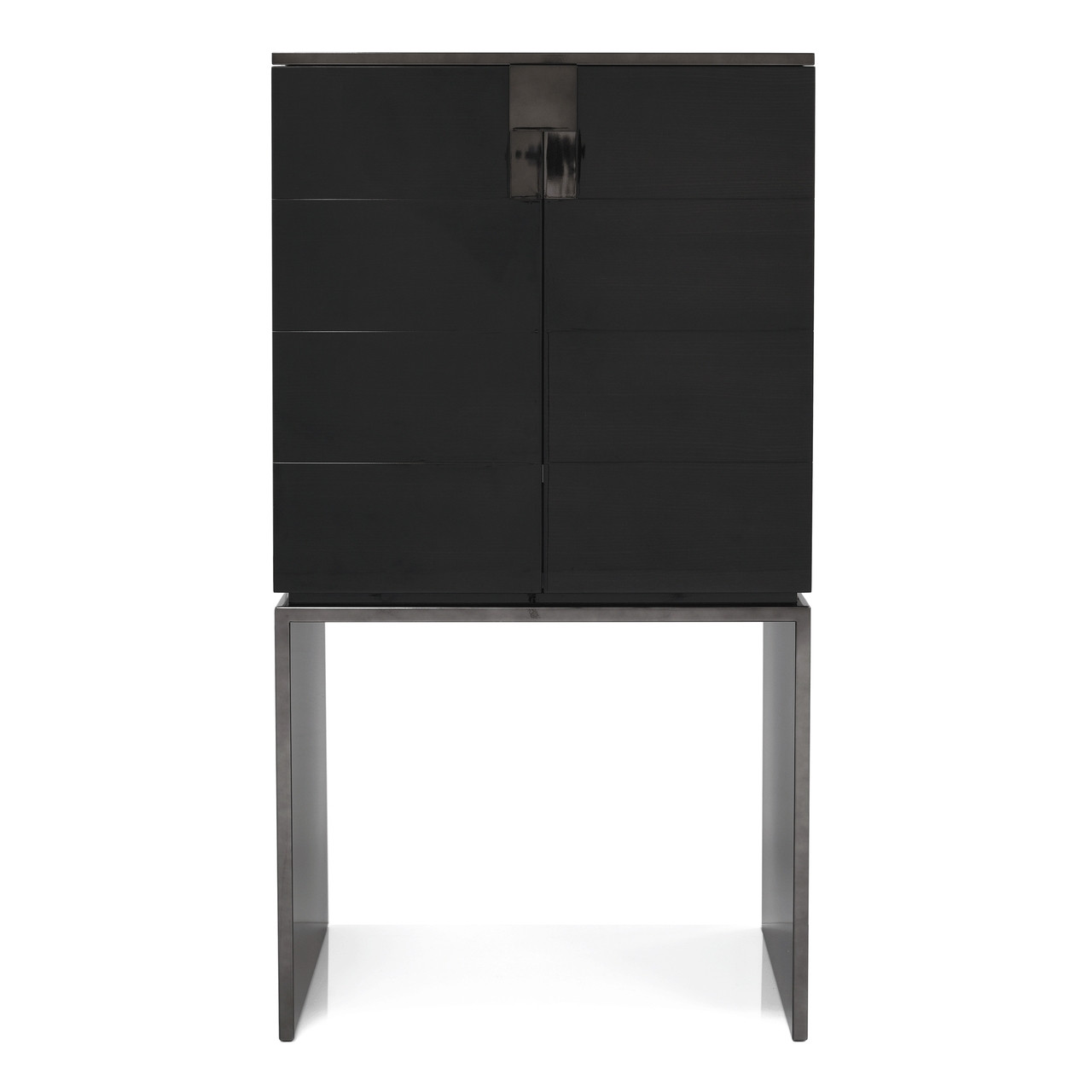 Black & More Bar Cabinet Front View