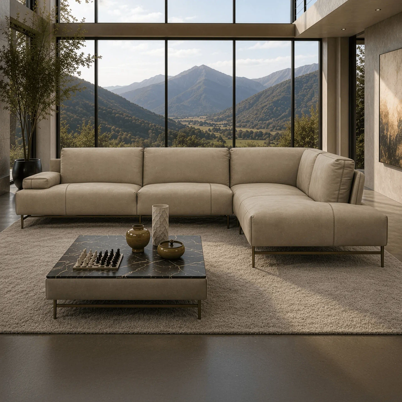 Saks 2pc. Sectional