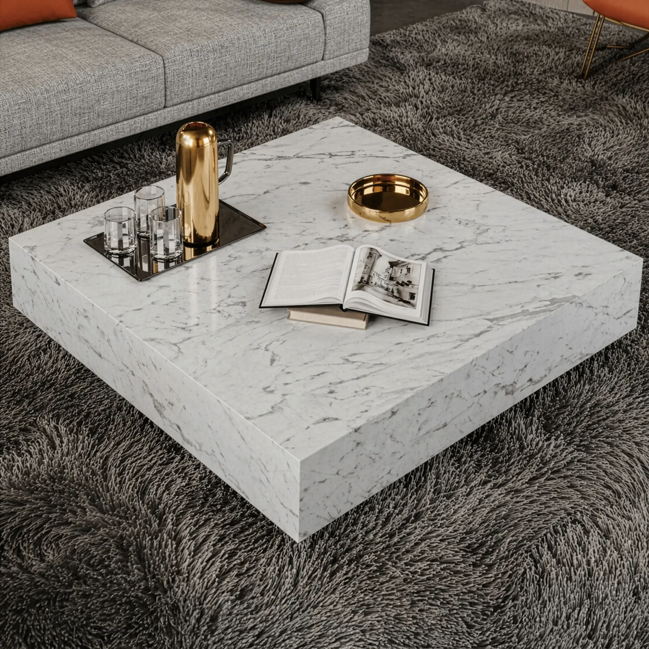 Monolith Square Cocktail Table