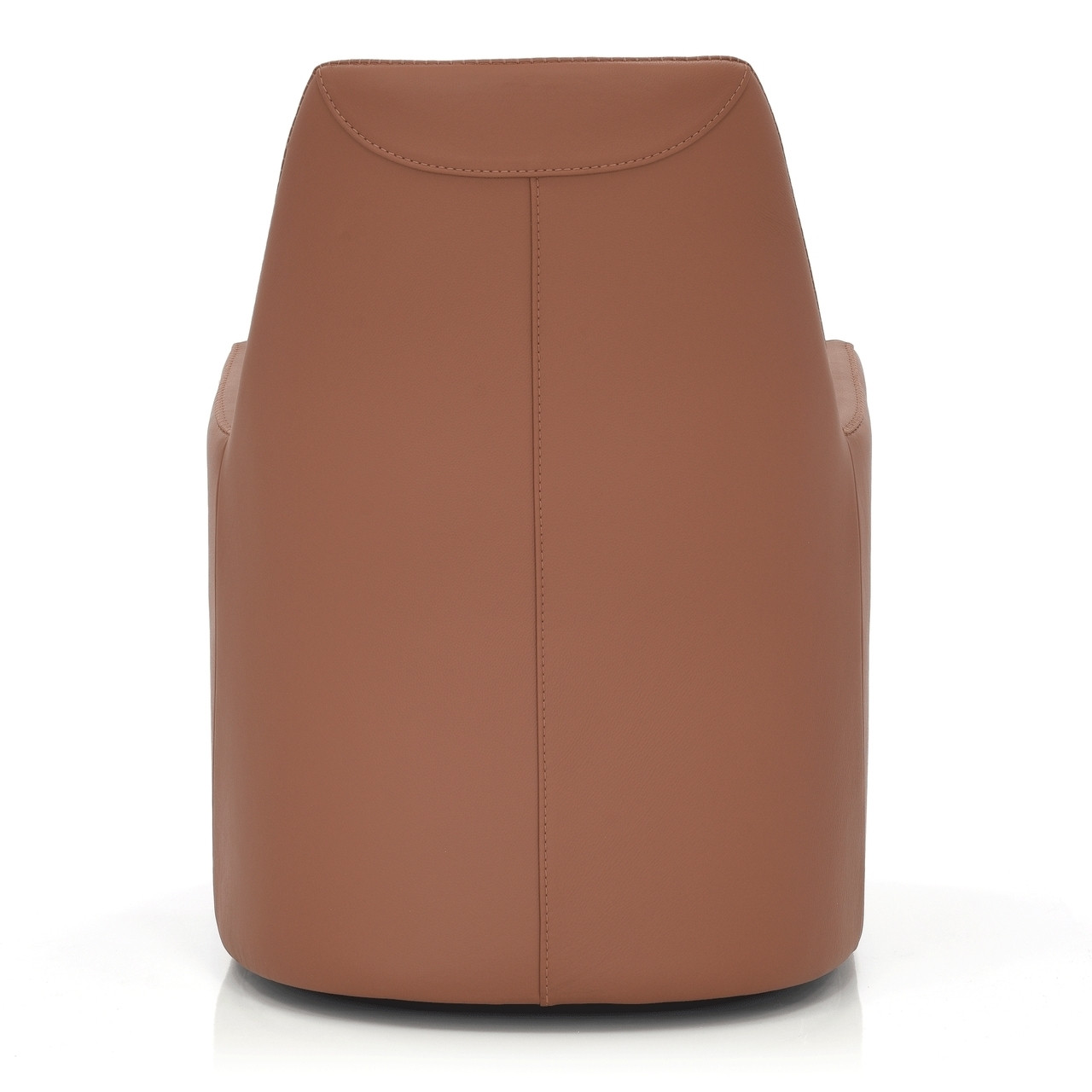 RUST LEATHER - Kate Swivel Chair Back View